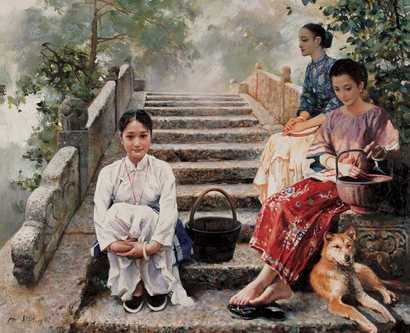 潘鸿海 2003年作 外婆桥